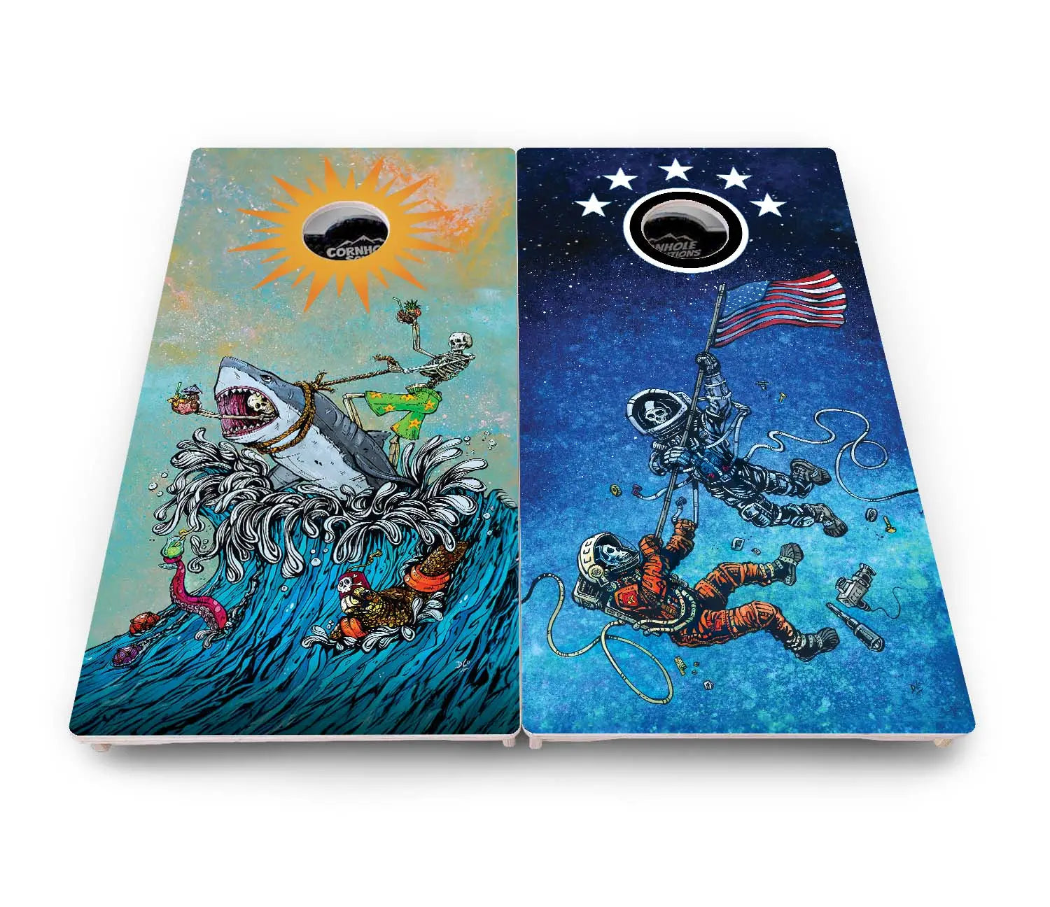 Artist Series Cornhole Boards - Pro Solution Elite Series by Cornhole Solutions, custom cornhole board detail photo 46