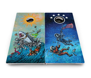 Artist Series Cornhole Boards - Pro Solution Elite Series by Cornhole Solutions, custom cornhole board detail photo 46
