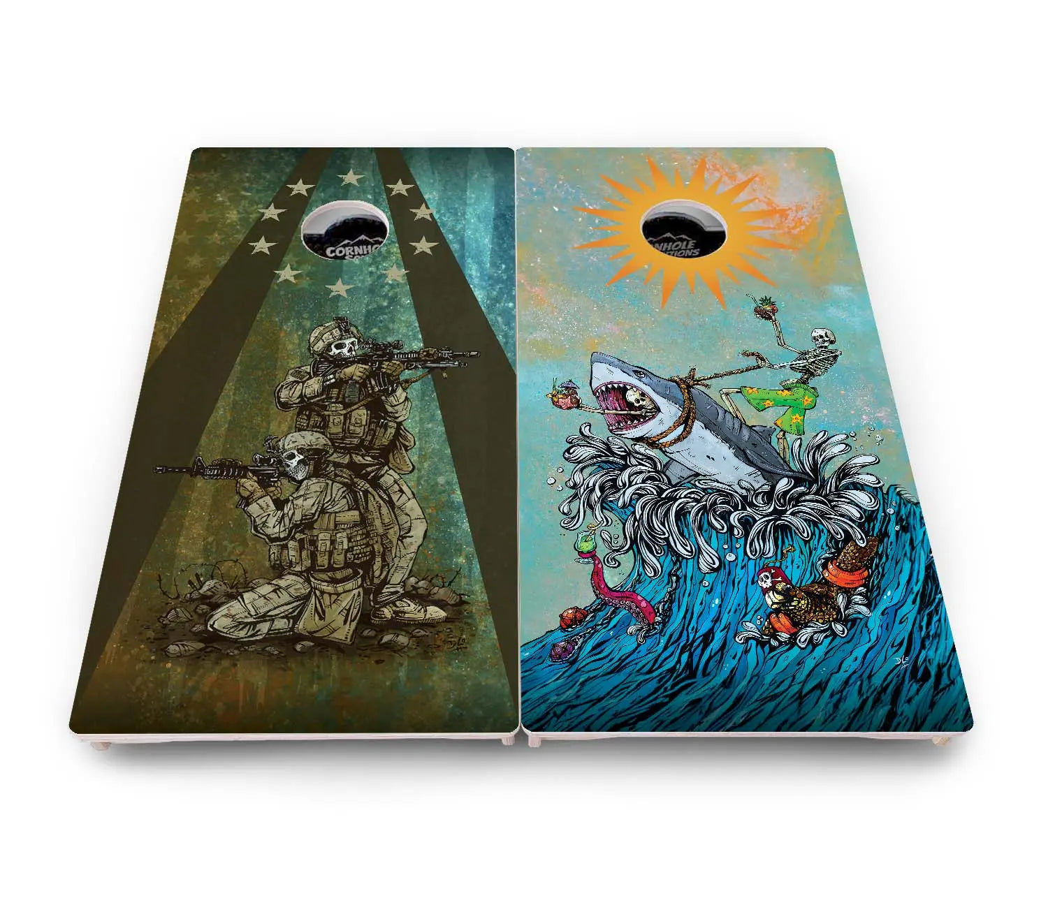 Artist Series Cornhole Boards - Pro Solution Elite Series by Cornhole Solutions, custom cornhole board detail photo 47