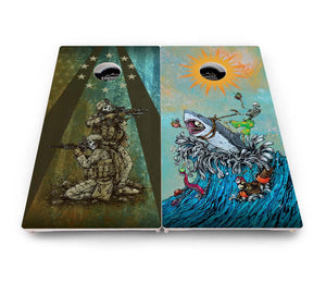 Artist Series Cornhole Boards - Pro Solution Elite Series by Cornhole Solutions, custom cornhole board detail photo 47