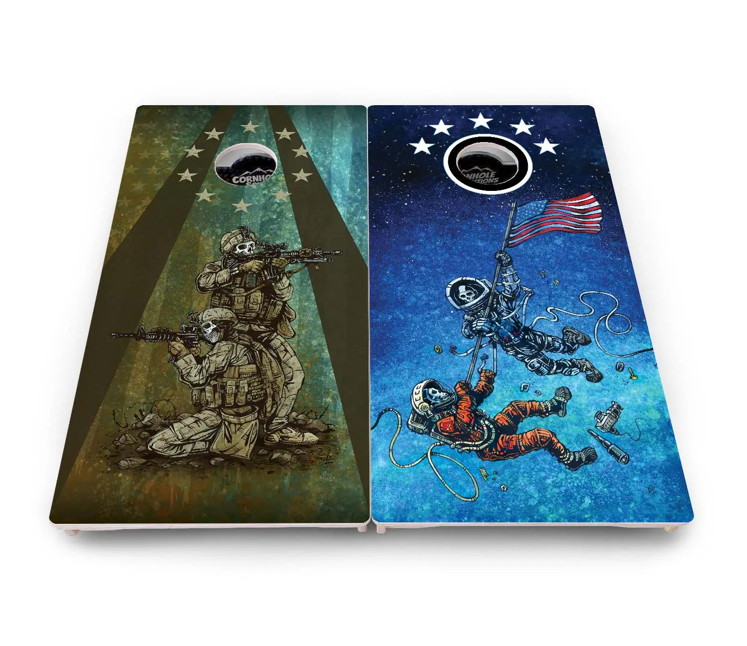 Artist Series Cornhole Boards - Pro Solution Elite Series by Cornhole Solutions, custom cornhole board detail photo 59
