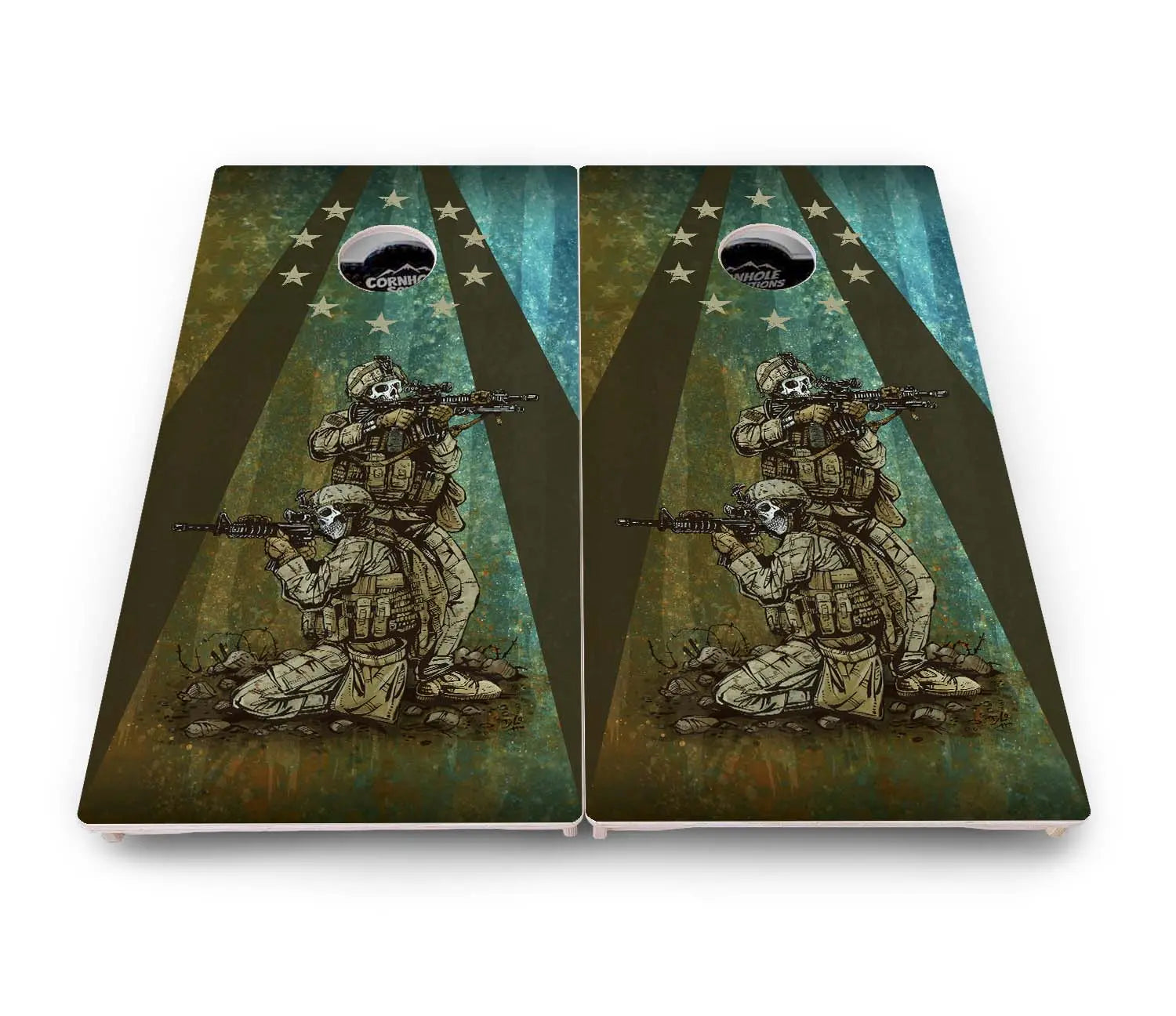 Artist Series Cornhole Boards - Pro Solution Lite Series by Cornhole Solutions, custom cornhole board detail photo 5
