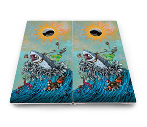 Artist Series Cornhole Boards - Pro Solution Lite Series by Cornhole Solutions, custom cornhole board detail photo 6