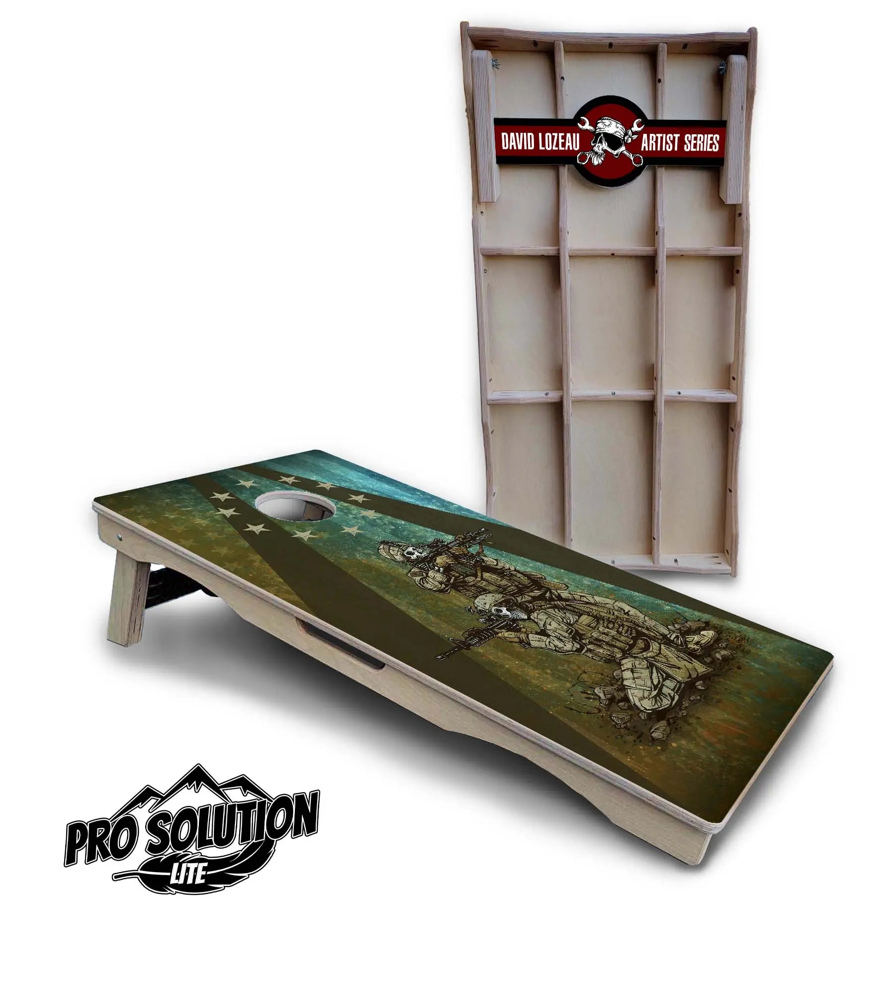 Artist Series Cornhole Boards - Pro Solution Lite Series by Cornhole Solutions, custom cornhole board detail photo 15
