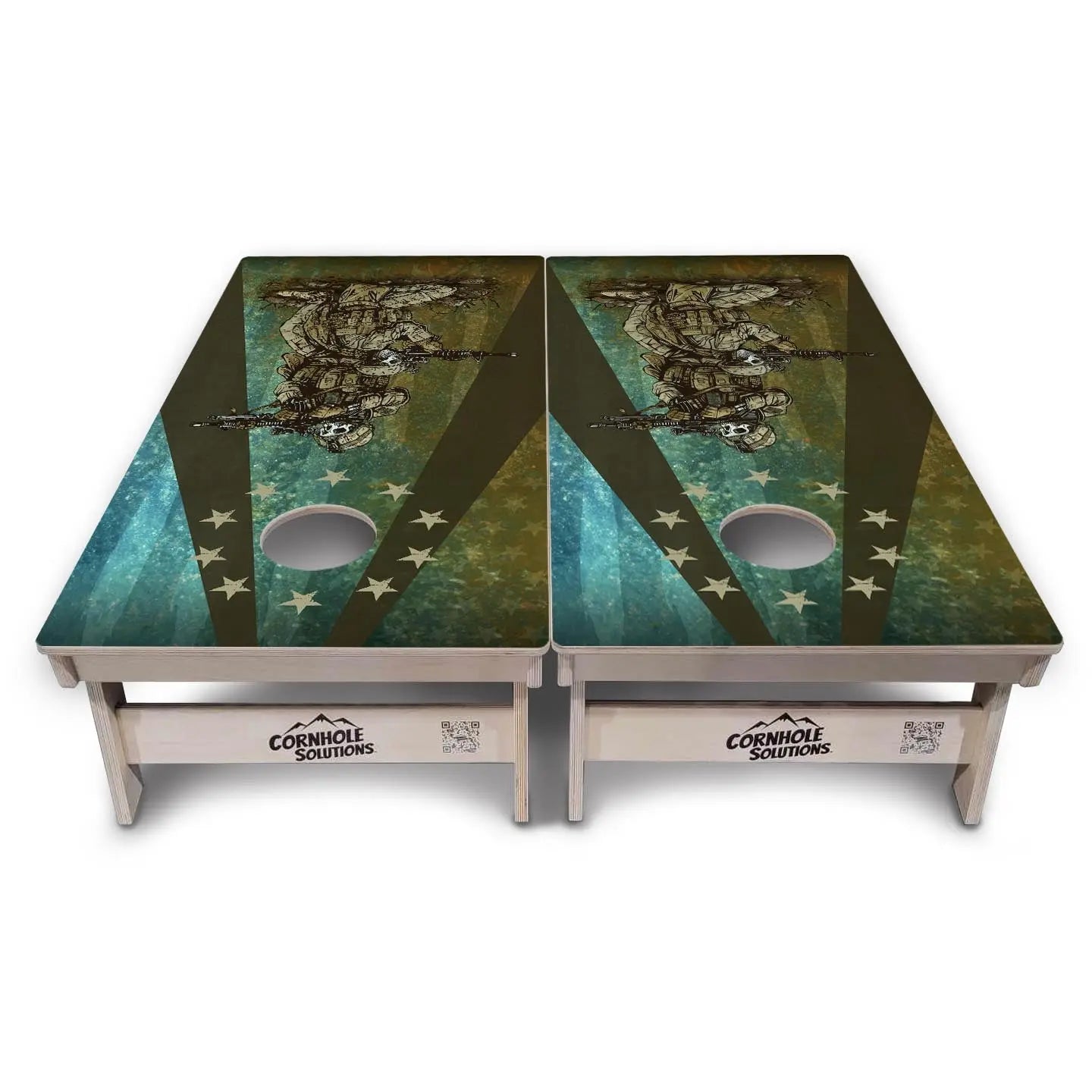 Artist Series Cornhole Boards - Professional Tournament Series - Got Your Six by Cornhole Solutions, custom cornhole board detail photo 6