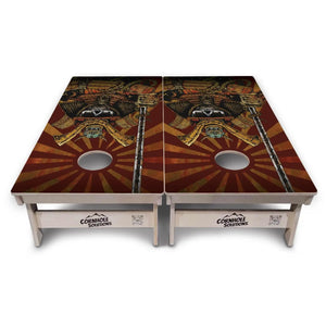 Artist Series Cornhole Boards - Professional Tournament Series - Samurai by Cornhole Solutions, custom cornhole board detail photo 6