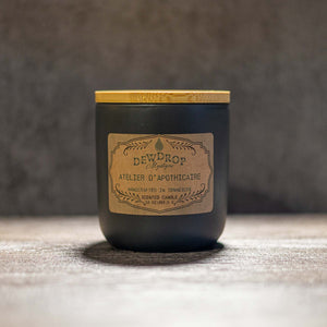 Atelier d’Apothicaire 10oz Candle by Dewdrop Mystique LLC, scented candle detail photo 2