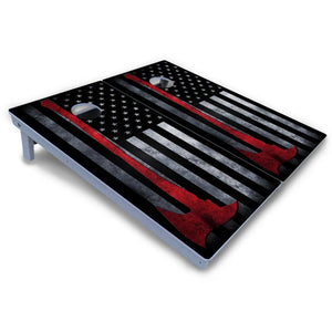 Axe Flag Cornhole Boards - All Weather Series by Cornhole Solutions, custom cornhole board detail photo 3
