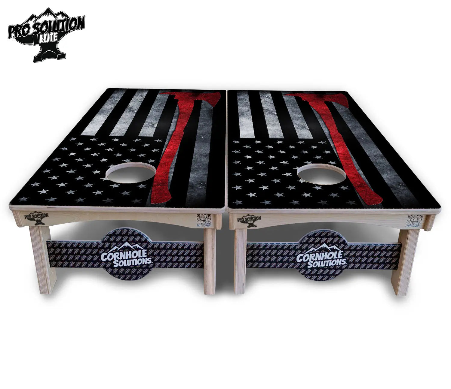 Axe Flag Cornhole Boards - Pro Solution Elite Series by Cornhole Solutions, custom cornhole board detail photo 3