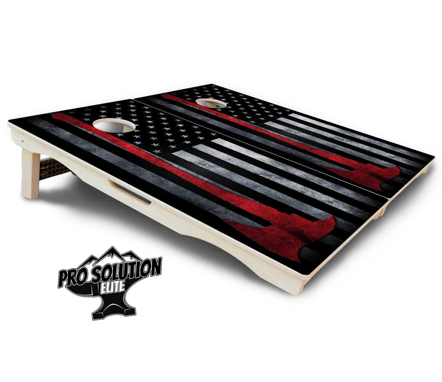 Axe Flag Cornhole Boards - Pro Solution Elite Series by Cornhole Solutions, custom cornhole board detail photo 5