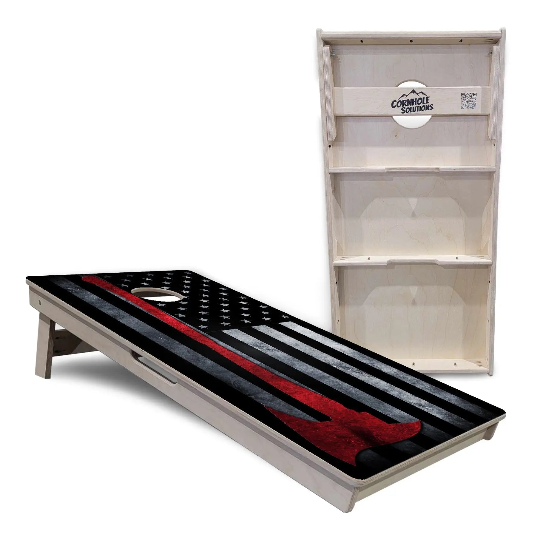 Axe Flag Cornhole Boards - Professional Tournament Series by Cornhole Solutions, custom cornhole board detail photo 4