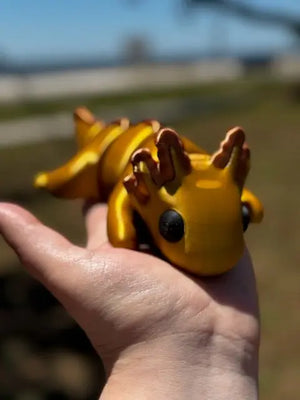 Axolotl 3D Printed Fidget Toy | Large Made-to-Order Sensory Toy by Mushroom Lady Co, paper gift detail photo 2