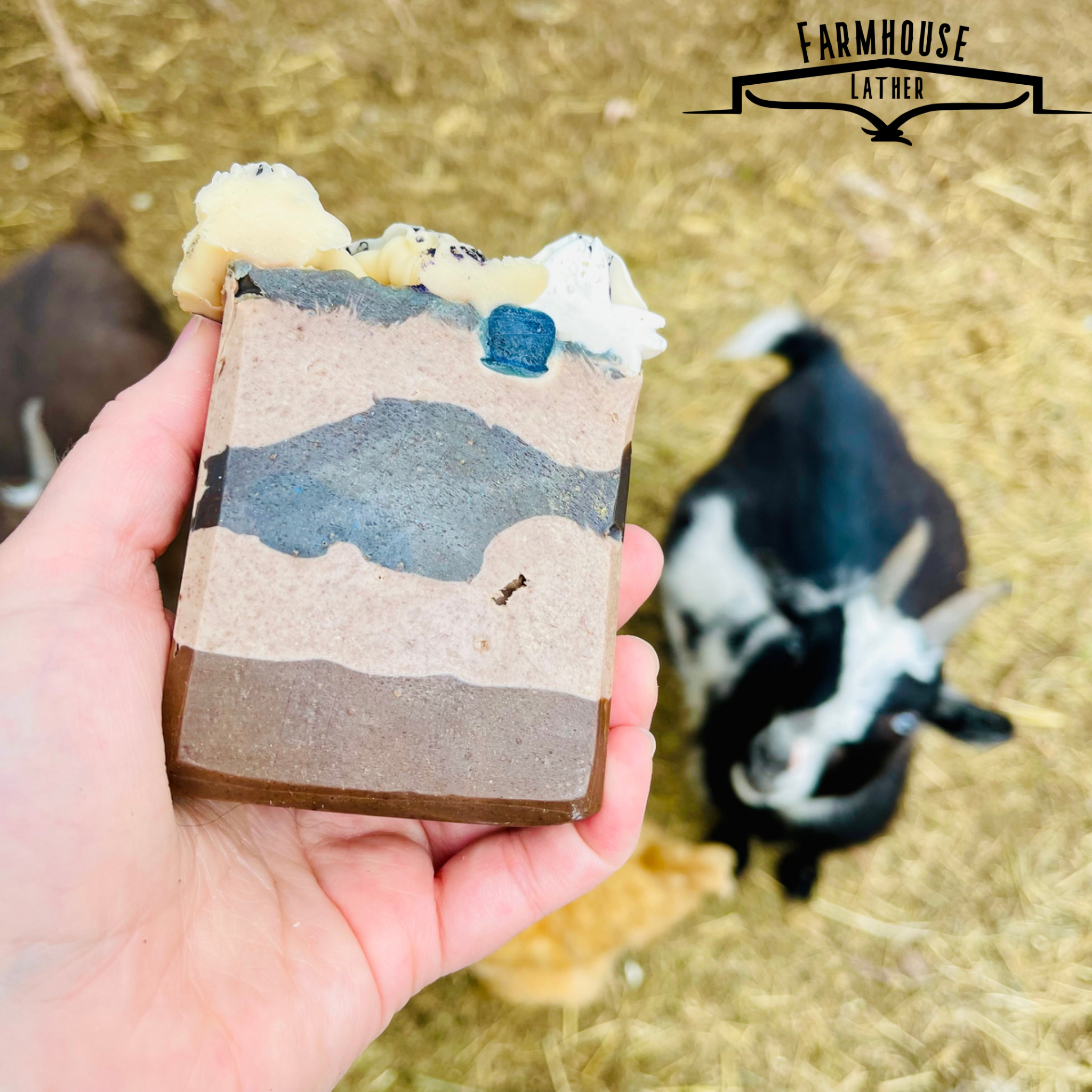 Farmhouse Lather Blueberry Cobbler goat milk soap image 1