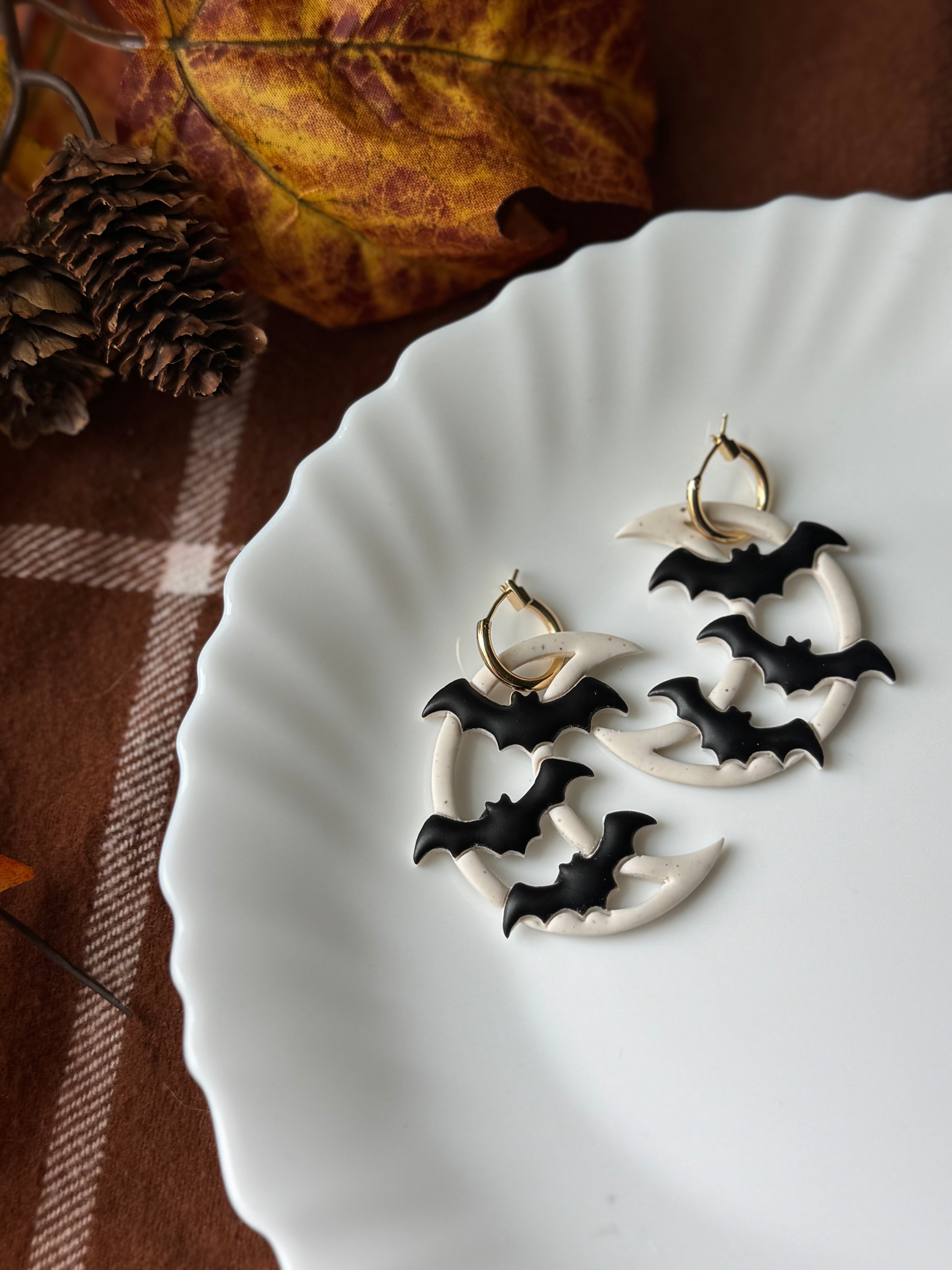Harvest Moon handmade polymer clay earrings by Shop Something Earthy — view 1 of 2
