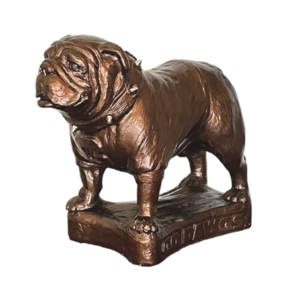 Georgia Bulldogs Bronzed Standing UGA Mascot Sculpture alternate view 2