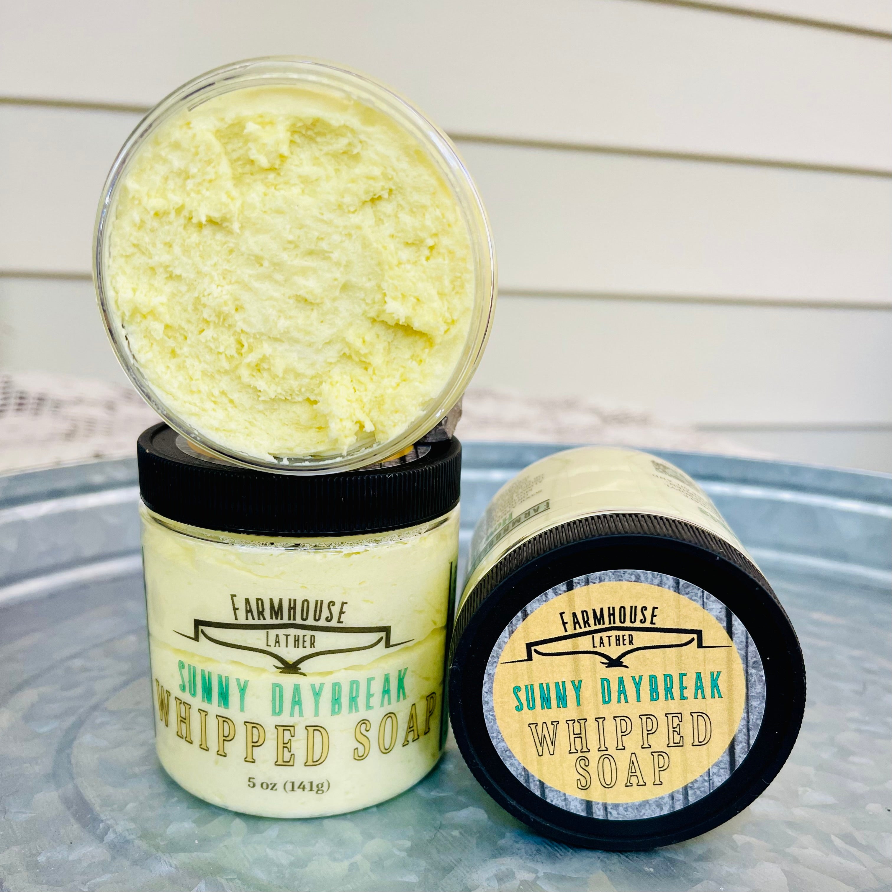 Farmhouse Lather Sunny Daybreak Whipped Body Wash image 1 for Southern handmade bath and body gifts