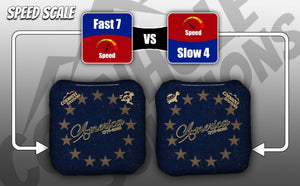 America Distressed Stars & Distressed Stripes - Pro Style REC Cornhole Bags – Regulation 6"x6" – Full Set of 8 by Cornhole Solutions, custom cornhole board detail photo 7