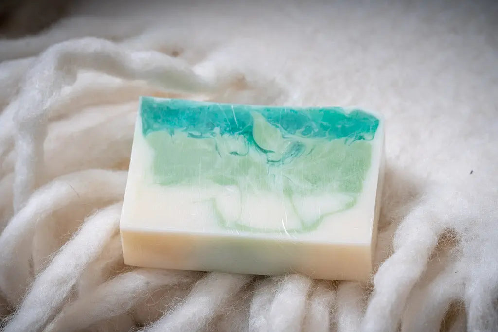 Balsam Goats Milk Soap Slice 5 Oz by Essential Journeys, natural skincare detail photo 2
