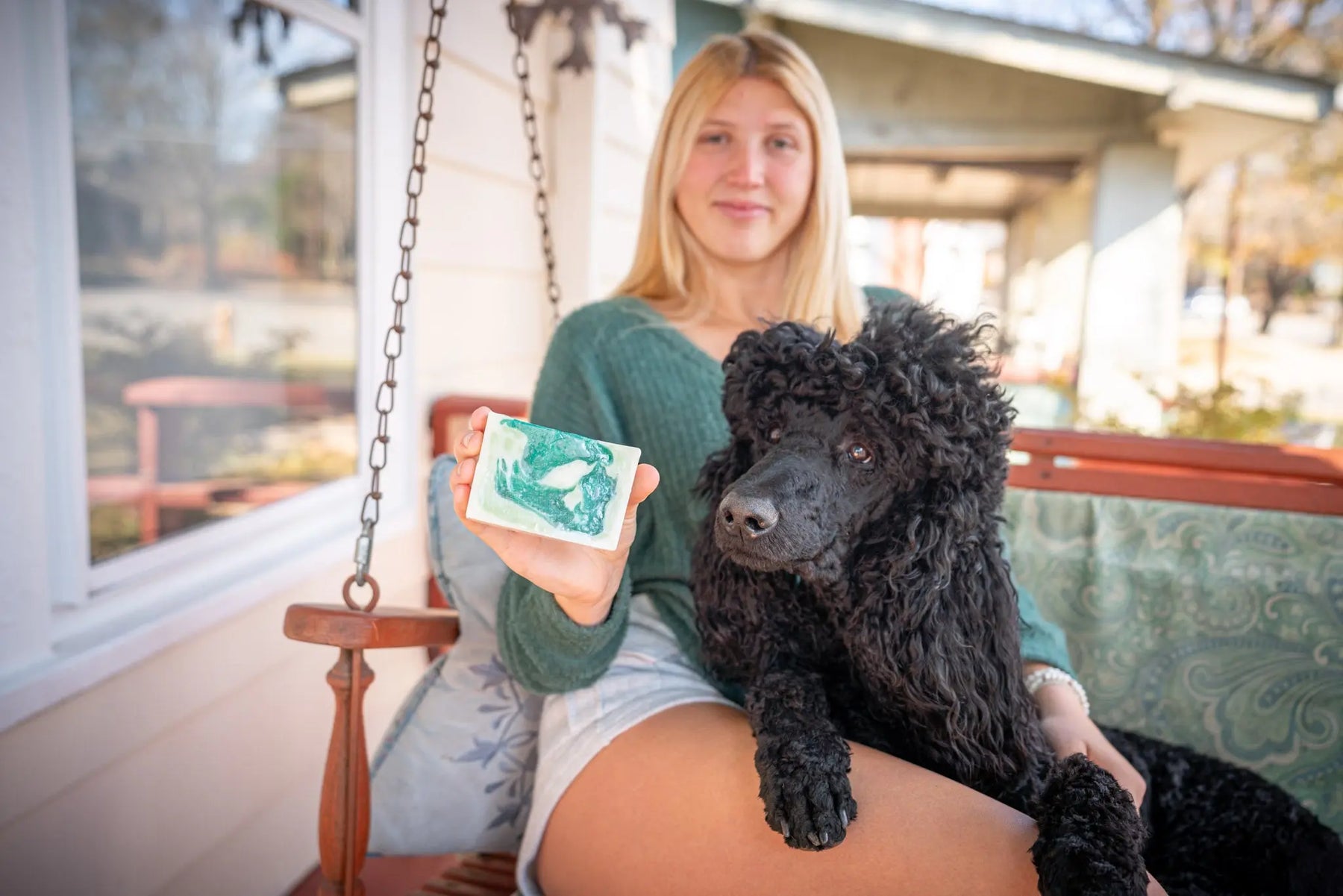 Balsam Goats Milk Soap Slice 5 Oz by Essential Journeys, natural skincare detail photo 7