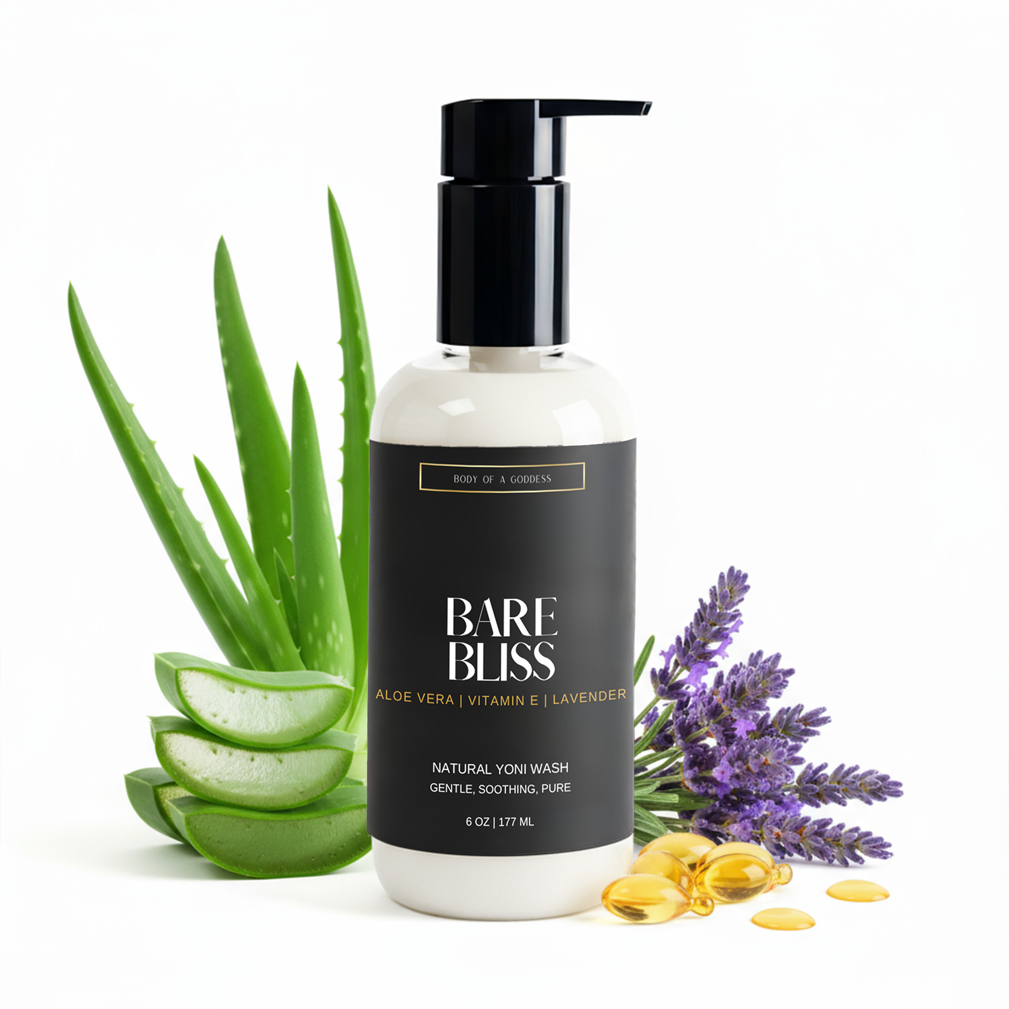 BARE BLISS NATURAL YONI WASH by Body of a Goddess