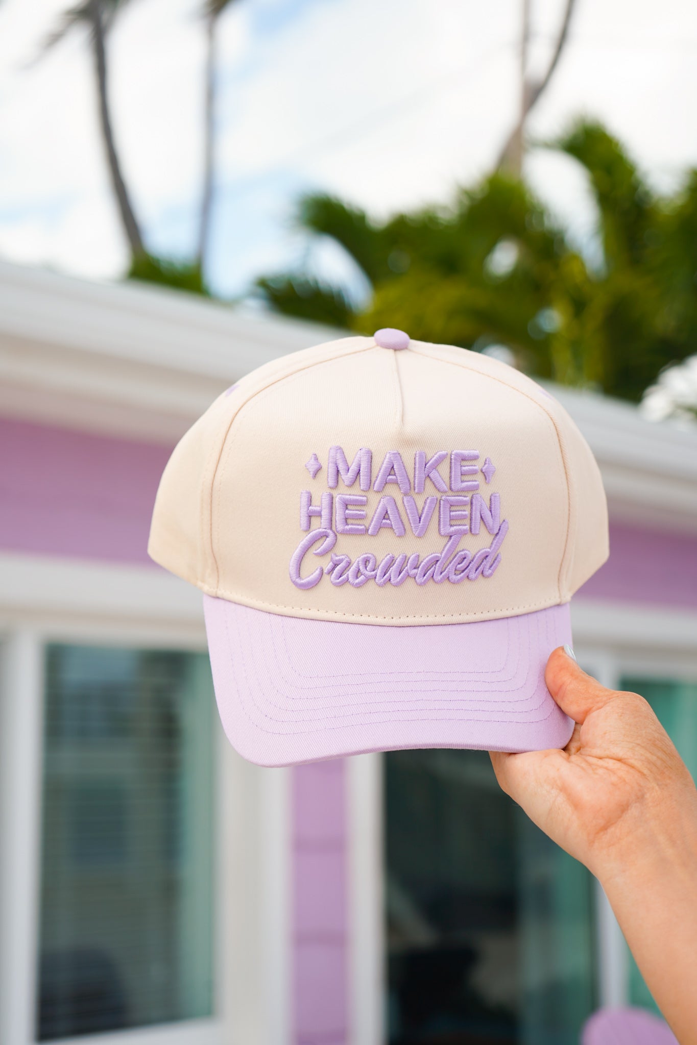 Make Heaven Crowded - Vintage Trucker Hat by KenzKustomz, Southern lifestyle apparel detail photo 27