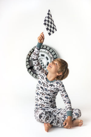 Blazin' Cars | Two Piece Pajama Set by Boosh Baby image 7