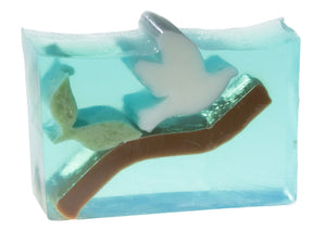 Bird On Branch Soap Slice 5.5 Oz. by Essential Journeys, natural skincare main product photo