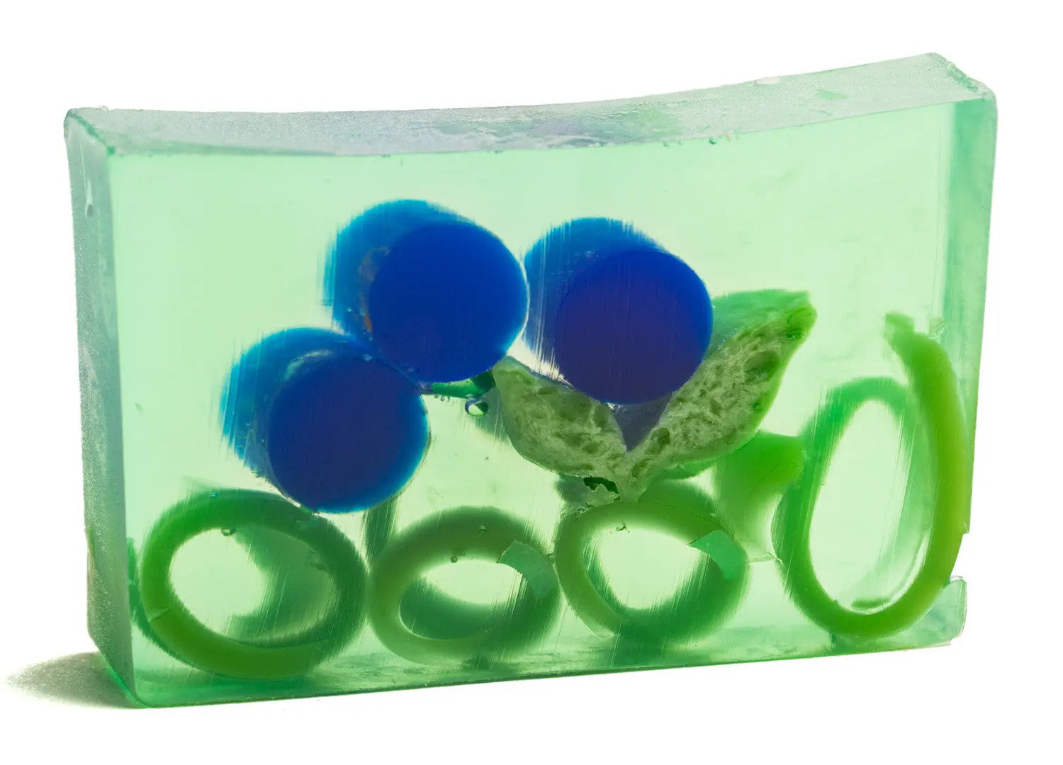 Blueberry Soap Slice 5.5 Oz. by Essential Journeys, natural skincare main product photo