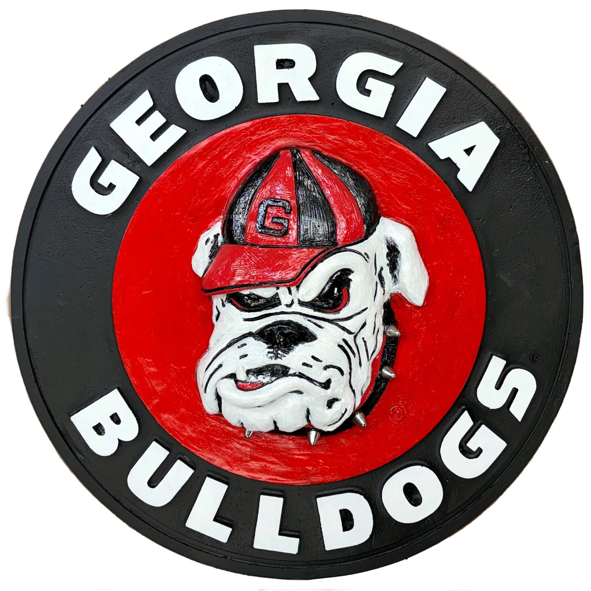 Georgia Bulldogs 3D Wall Sign with Spiked Collar by College Bronze