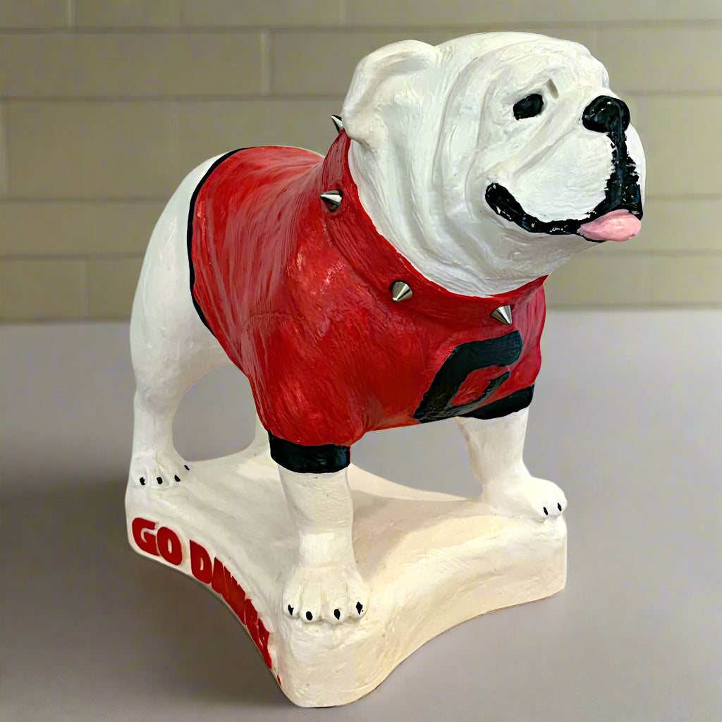 Georgia Bulldogs Standing UGA Mascot Tabletop Sculpture alternate view 4
