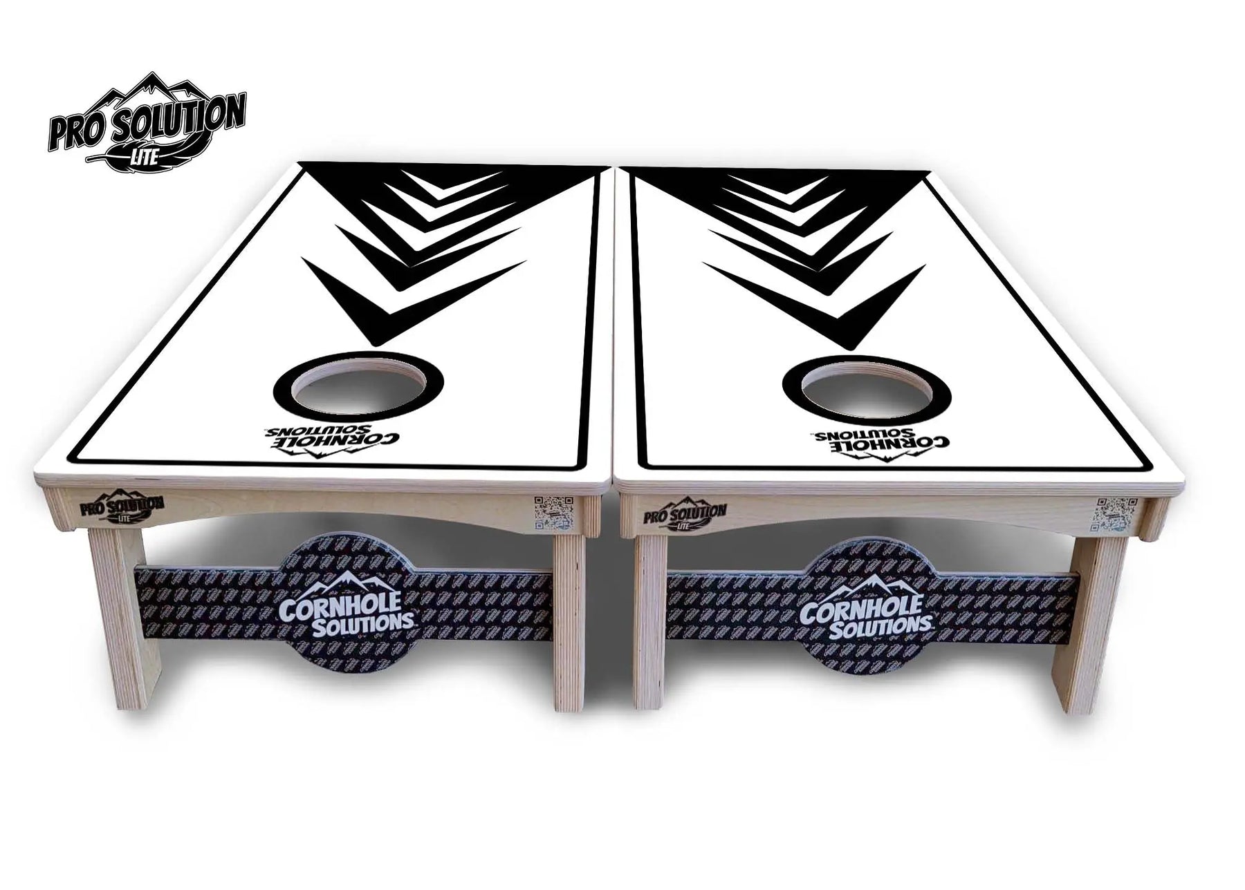 B&W Arrow Cornhole Boards - Pro Solution Lite Series by Cornhole Solutions, custom cornhole board detail photo 4