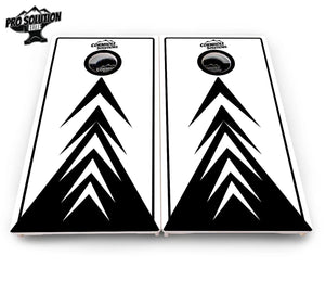 B&W Arrows Cornhole Boards - Pro Solution Elite Series by Cornhole Solutions, custom cornhole board detail photo 2