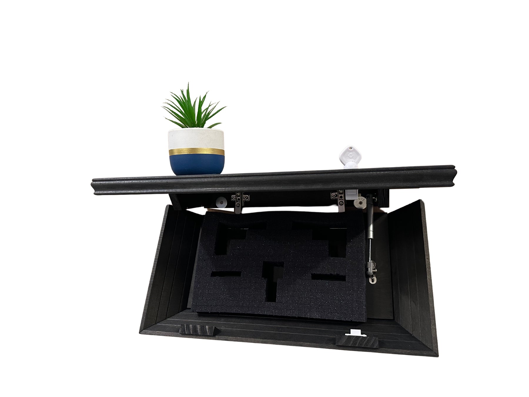 Hidden Gun Storage, Gun Storage Concealment Shelf - Secure Hidden Compartment Storage Shelf Yet Quickly Accessible (Black) by Bellewood Designs, Southern home decor detail photo 6