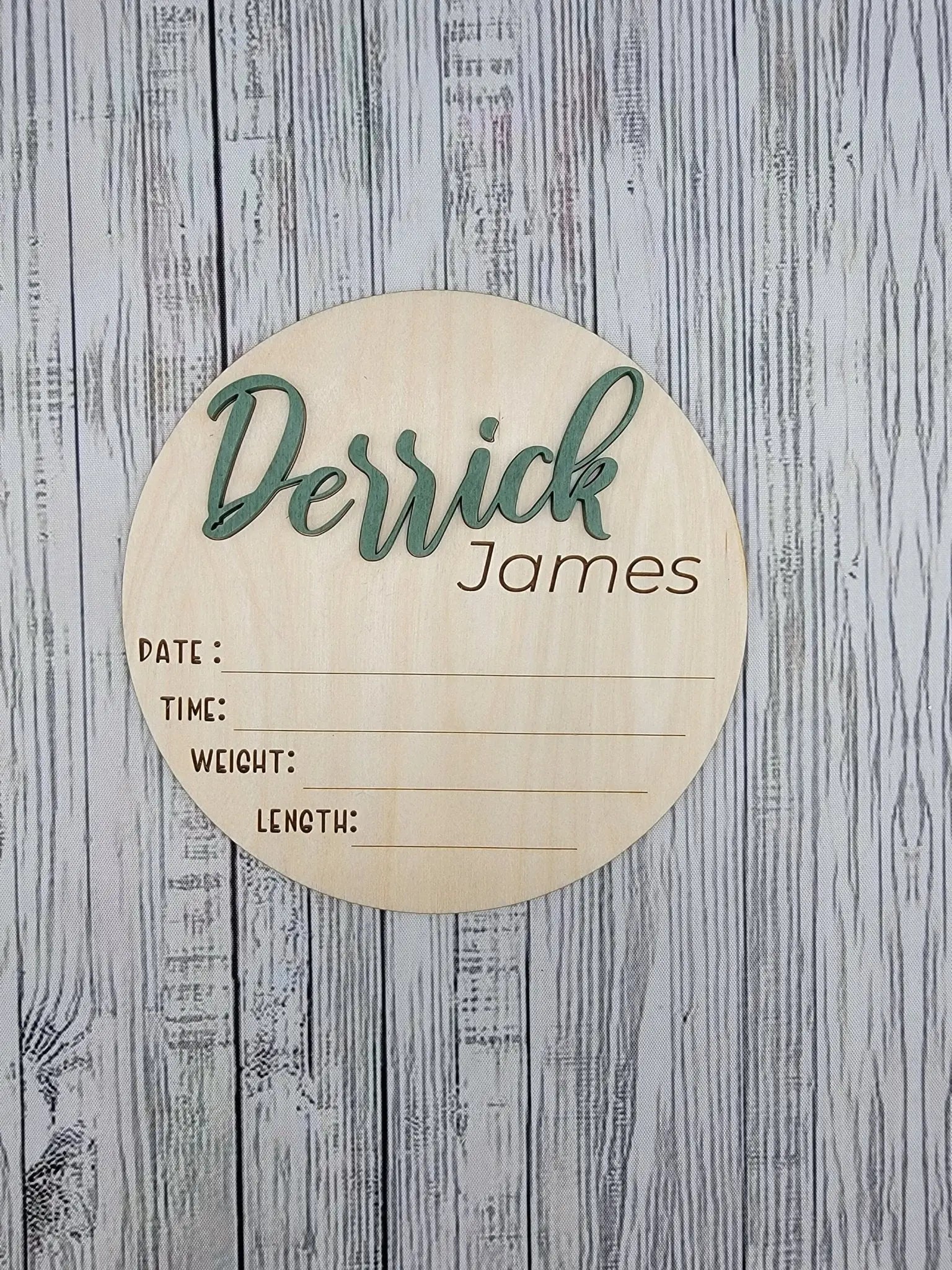 Baby Announcement Sign With Birth Stats by EverLee Creations, Southern home decor detail photo 5