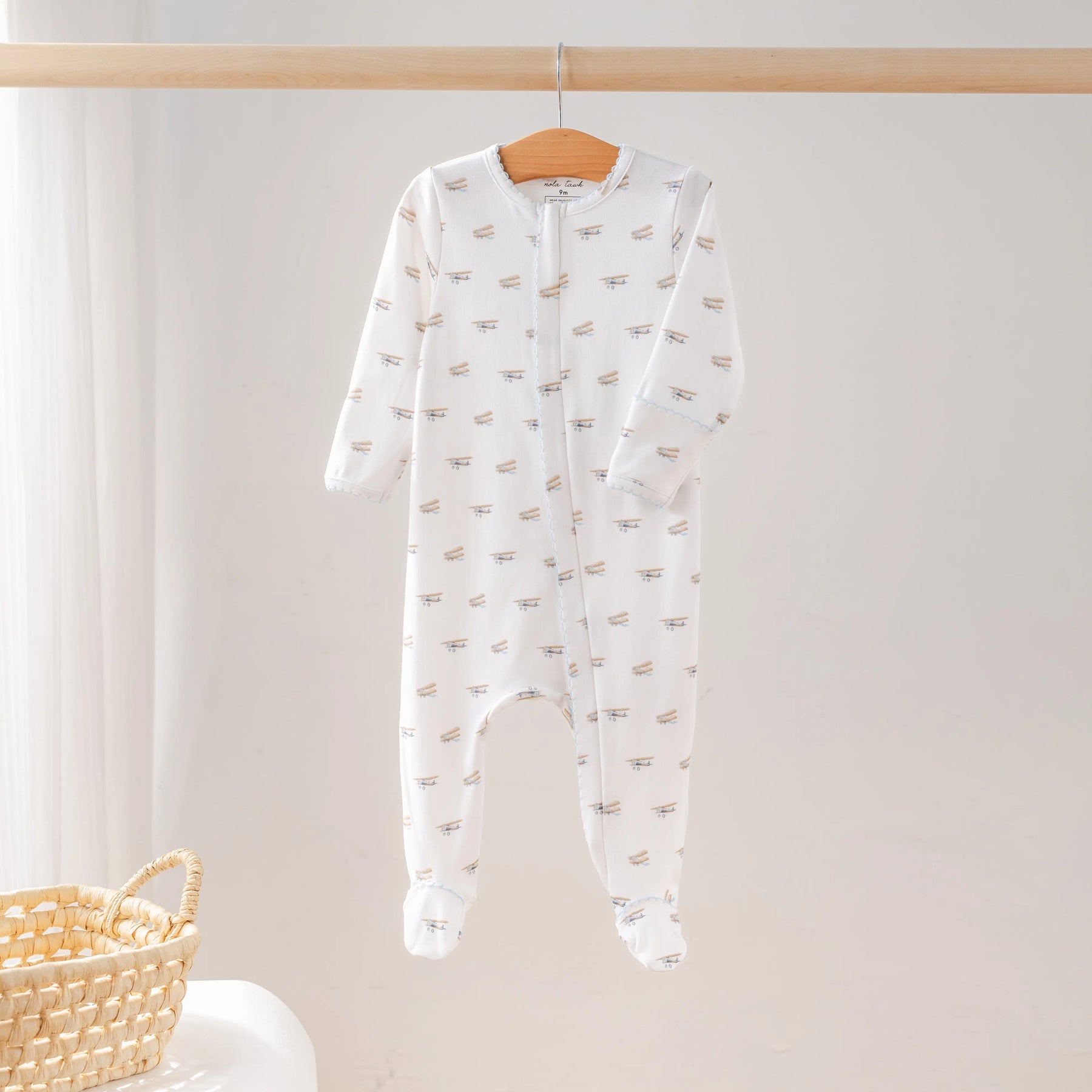 Baby Basics: Just Plane Cute Organic Cotton Baby Pajamas by Nola Tawk, Southern food gift main product photo