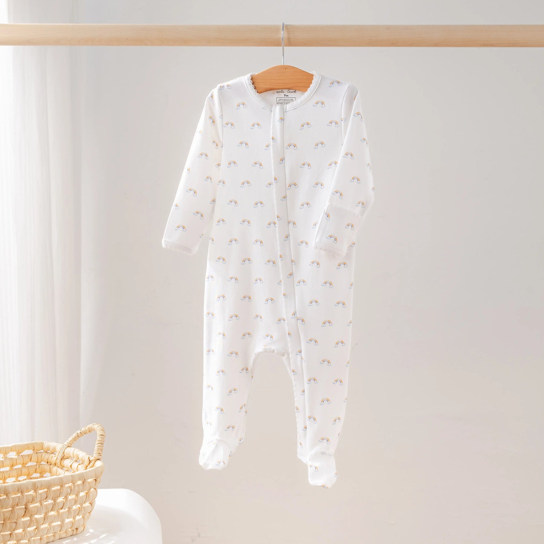 Baby Basics: Rainbow Bliss Organic Cotton Baby Pajama by Nola Tawk, Southern food gift main product photo