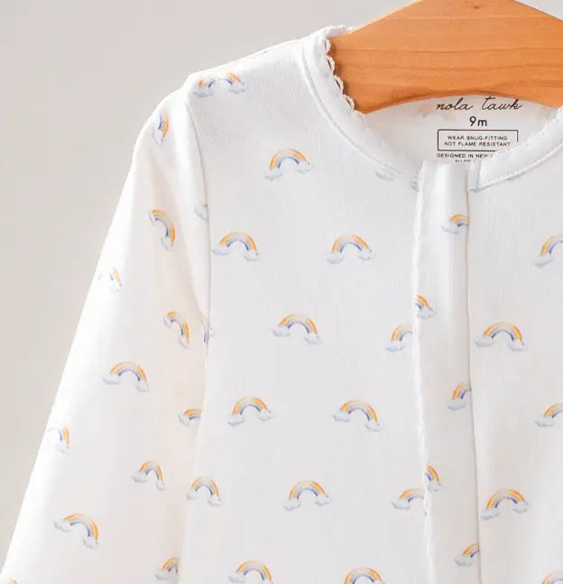 Baby Basics: Rainbow Bliss Organic Cotton Baby Pajama by Nola Tawk, Southern food gift detail photo 2