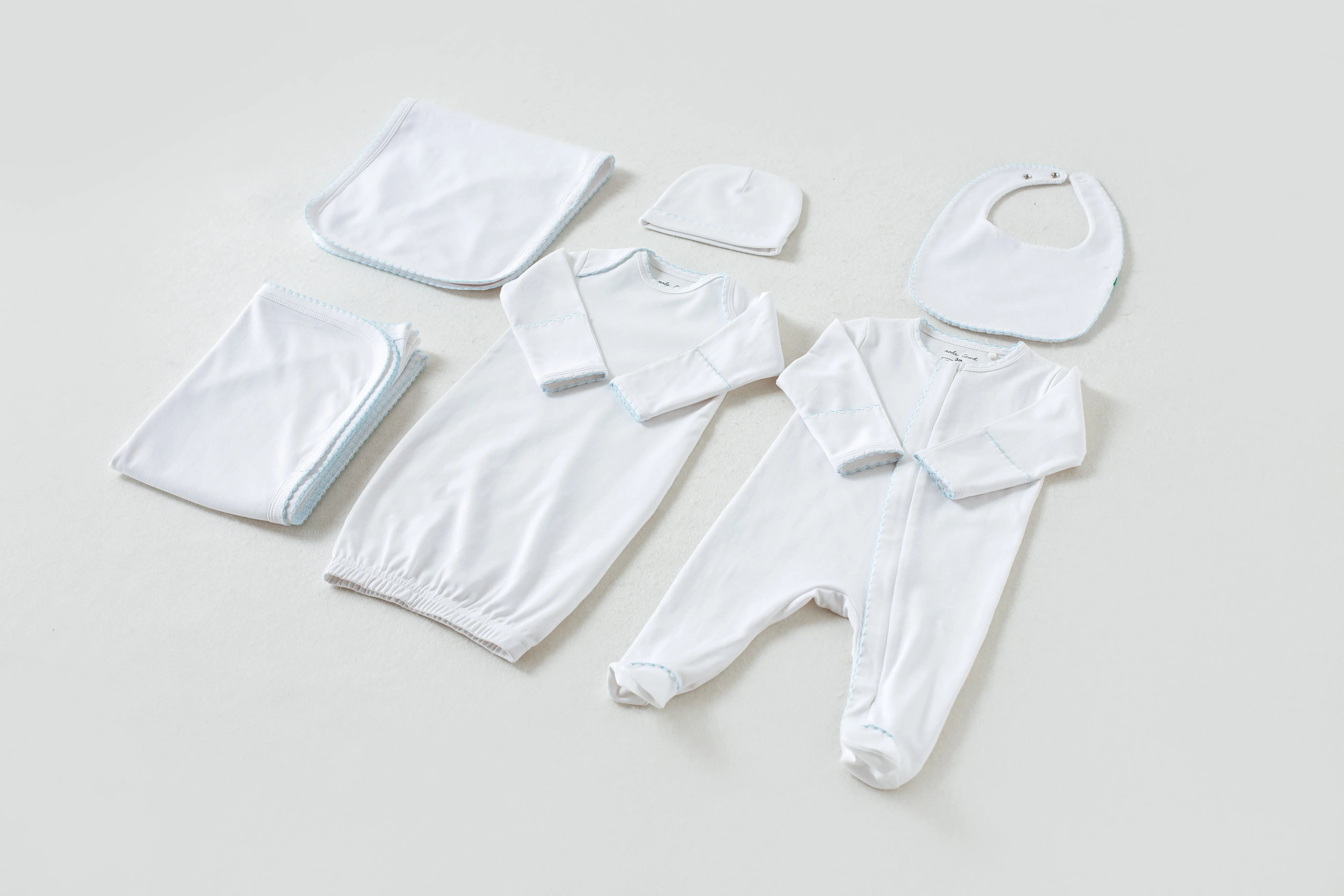 Baby Blue Newborn Take Me Home Set by Nola Tawk, children's boutique clothing main product photo