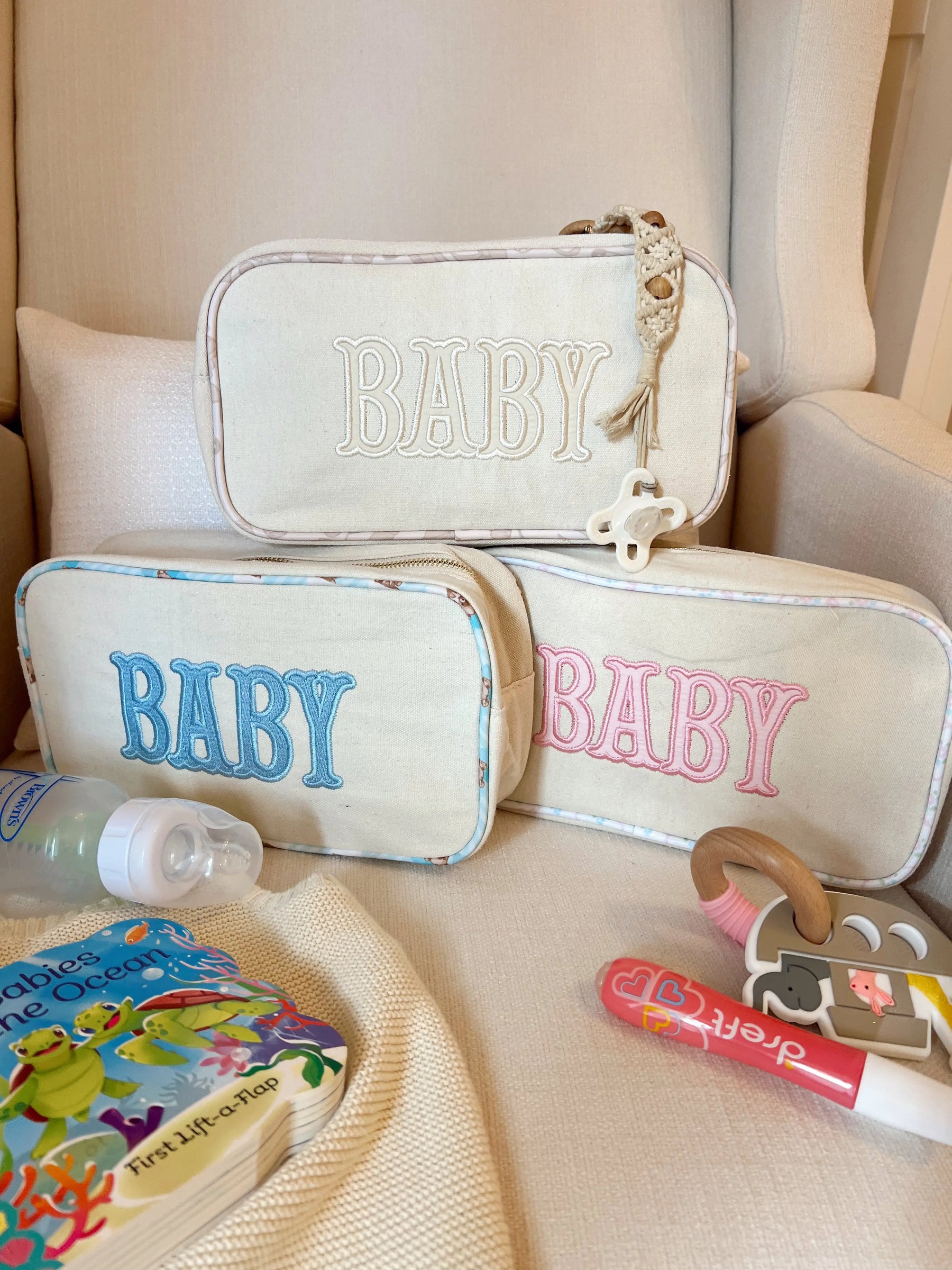 Baby - Large Canvas Bag by KenzKustomz, handmade leather goods detail photo 2