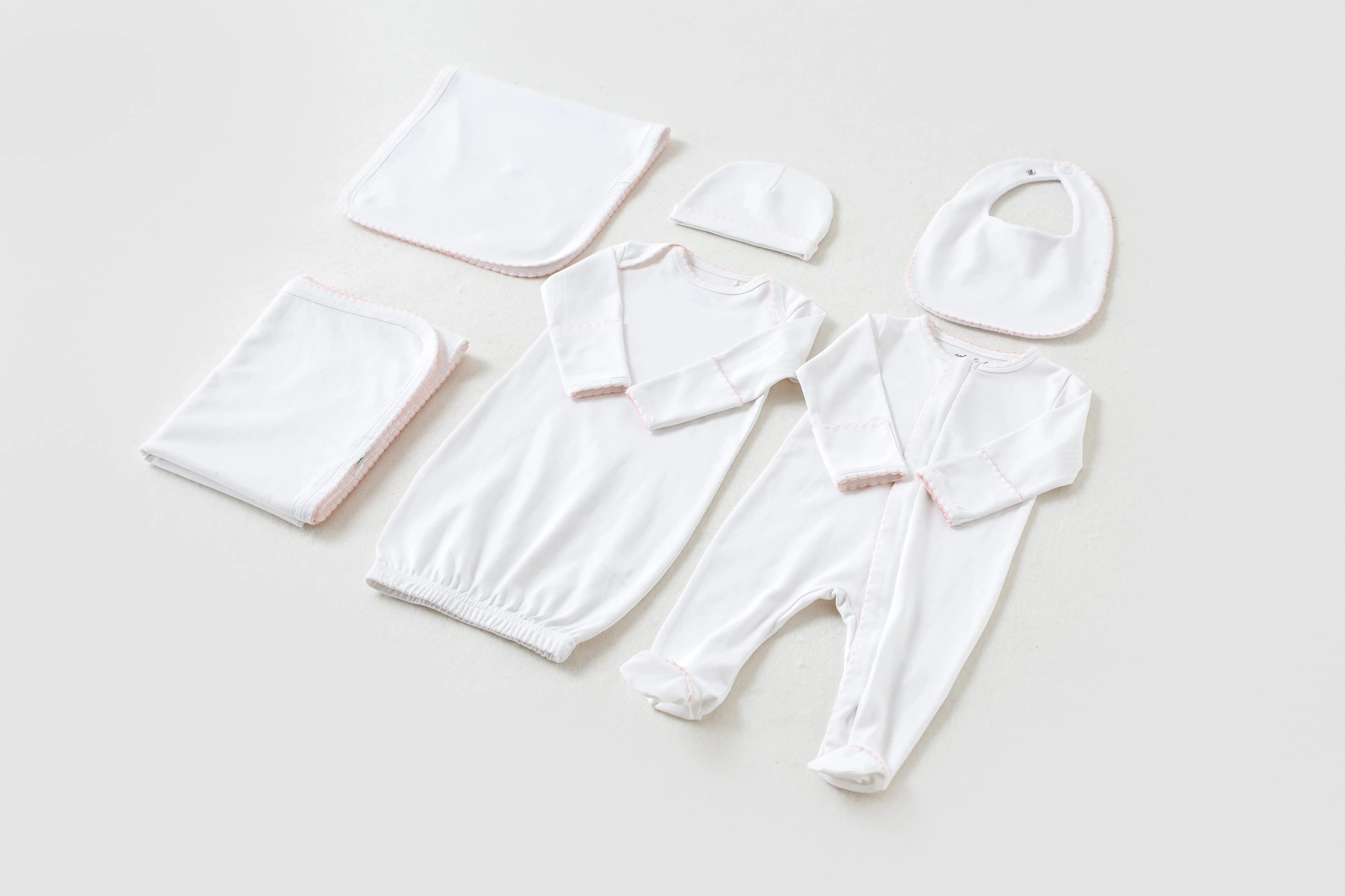 Baby Pink Newborn Take Me Home Set by Nola Tawk, children's boutique clothing main product photo