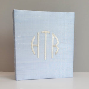 Baby Memory Book - Blue Silk (w/o Bow) by AP Creations in Tuscaloosa, paper gift main product photo