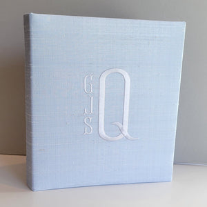 Baby Memory Book - Blue Silk (w/o Bow) by AP Creations in Tuscaloosa, paper gift detail photo 5