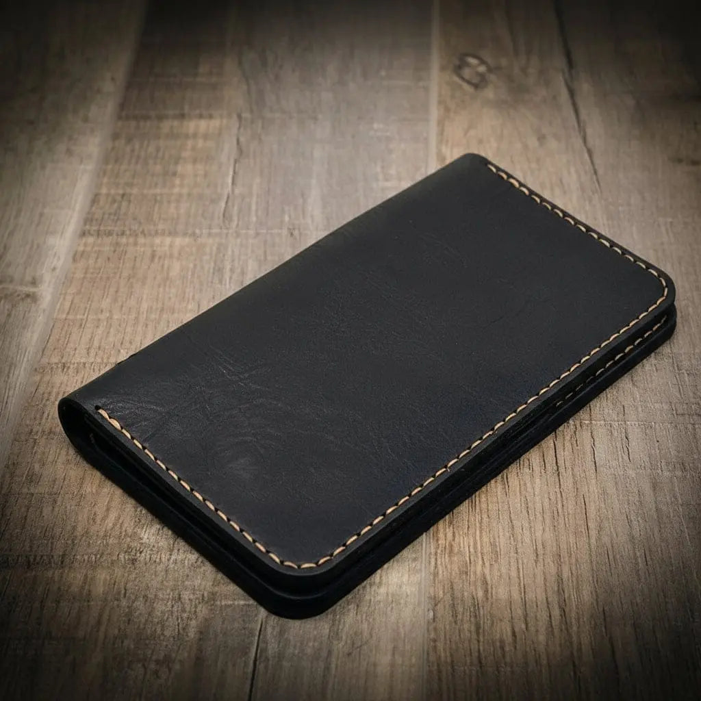 Badge Long Wallet by Bull Sheath Leather, handmade leather goods detail photo 20