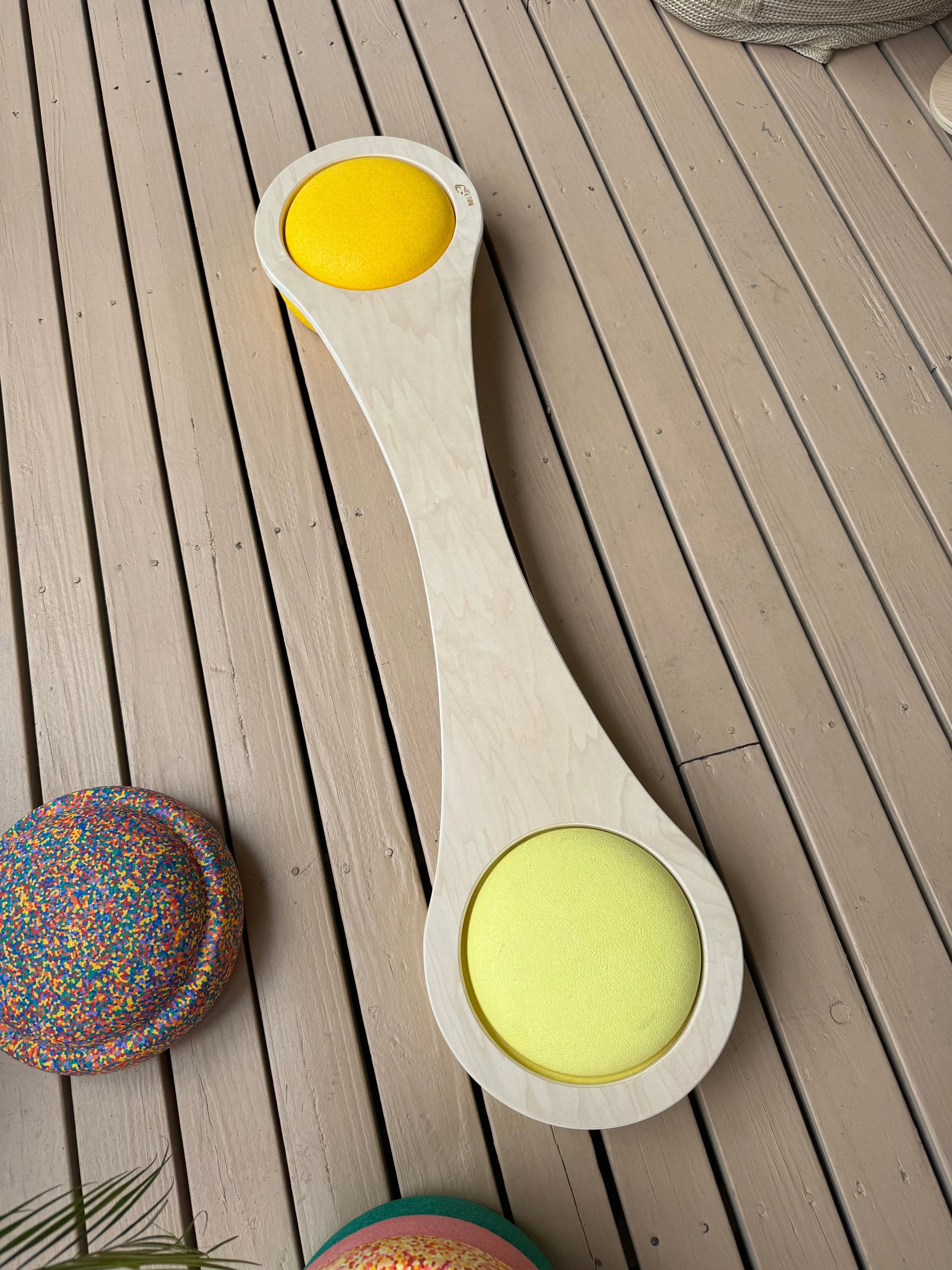 Balance Board - Stepping Stone Bridge & Play Surface for Stapelstein® by Maple Play, activity toys detail photo 7