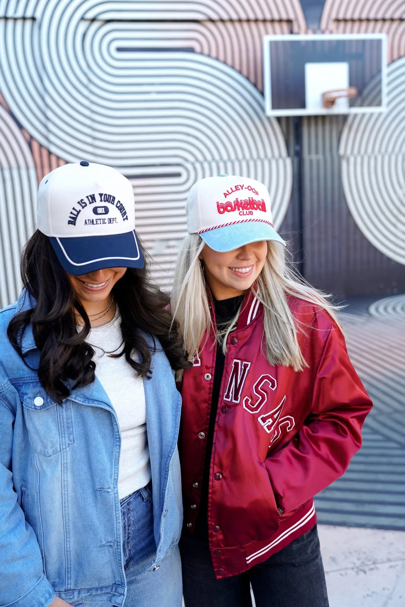 Ball is in your Court - Navy Vintage Trucker Hat by KenzKustomz, Southern lifestyle apparel detail photo 3