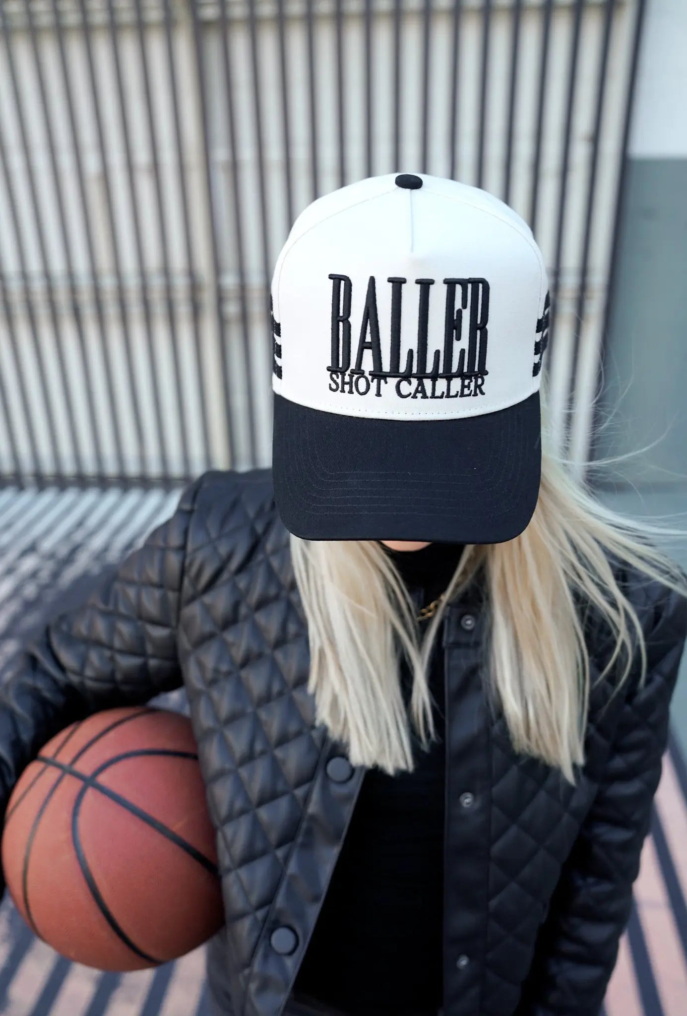Baller - Black Vintage Trucker Hat by KenzKustomz, Southern lifestyle apparel main product photo