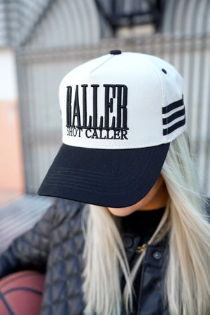 Baller - Black Vintage Trucker Hat by KenzKustomz, Southern lifestyle apparel detail photo 5