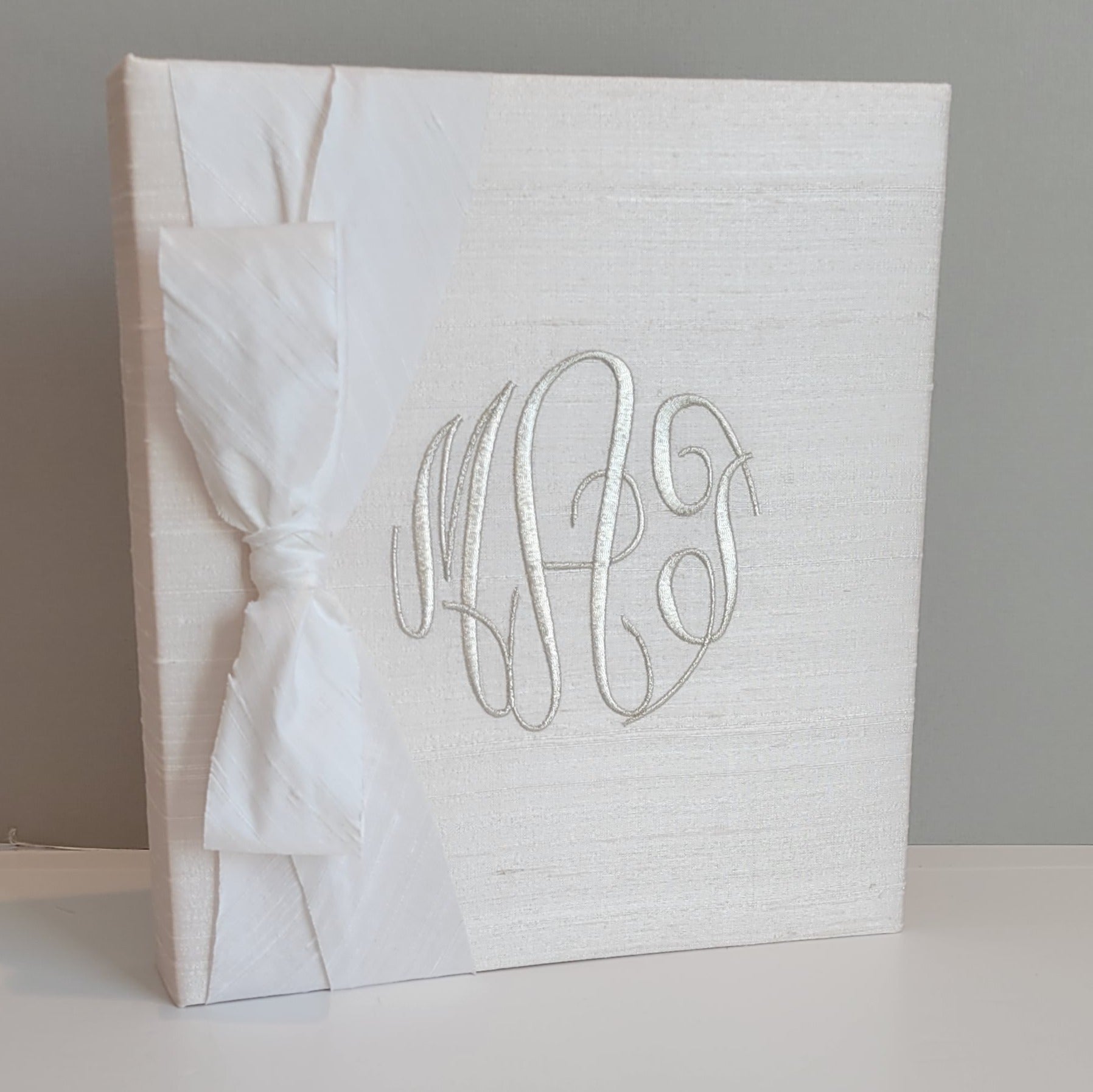 Baby Memory Book - Ballerina Silk (w/ SILK Bow) by AP Creations in Tuscaloosa, paper gift detail photo 2