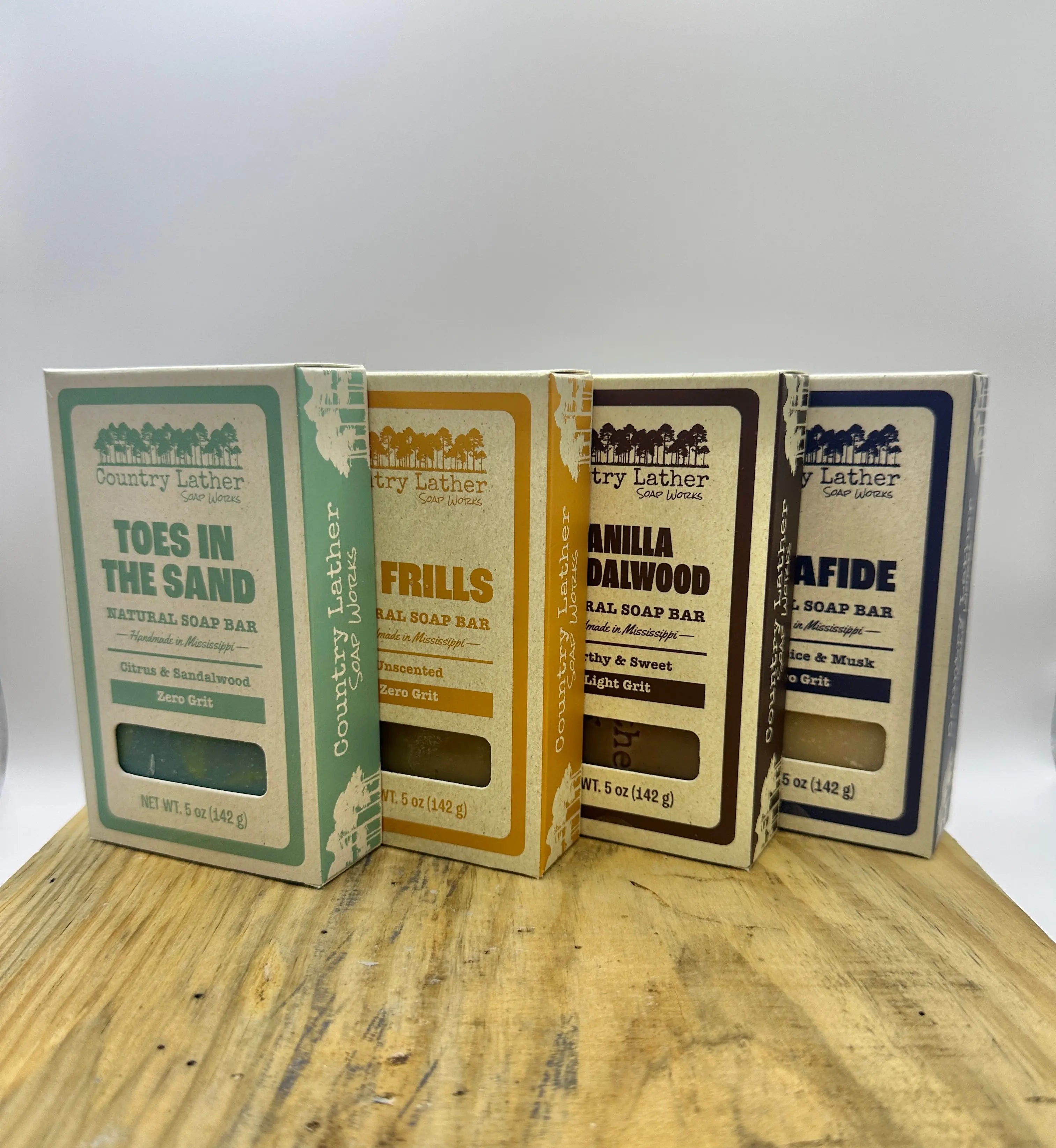 Barefoot and Balanced Soap Bar Bundle by Country Lather Soap Works, natural skincare main product photo