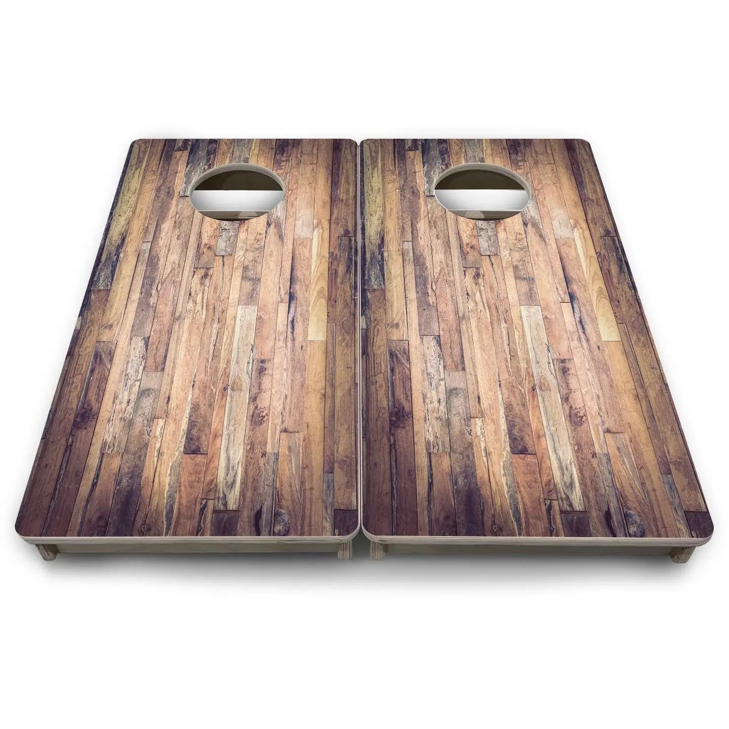 Barnwood Planks - Mini or Vacation Sized Cornhole Boards by Cornhole Solutions, custom cornhole board detail photo 5